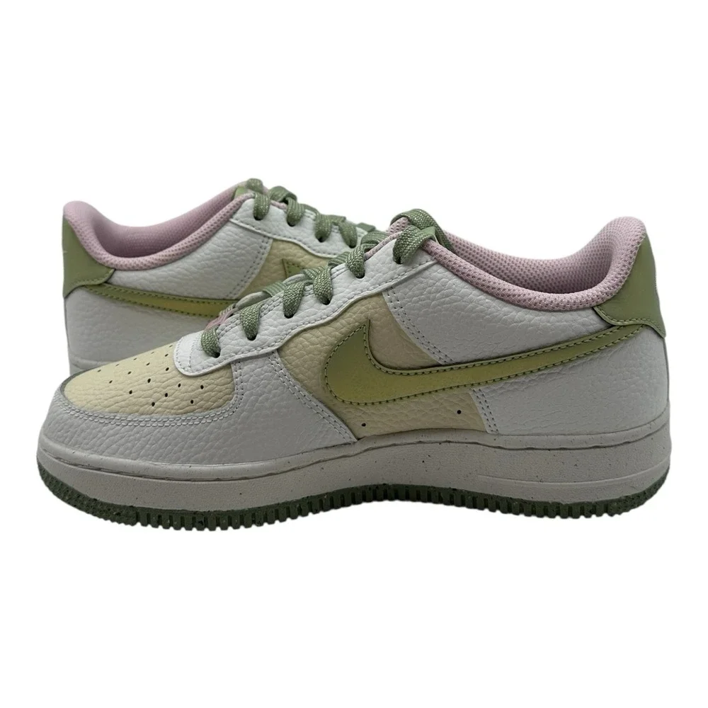 Nike Air Force 1 LV8 GS Shoes Sz Youth 5.5‎ Y Womens 7 White Honeydew DQ0360-100